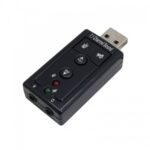 کارت صدا اکسترنال USB 7.1 با کنترل‌ولوم و LED – Plug & Play