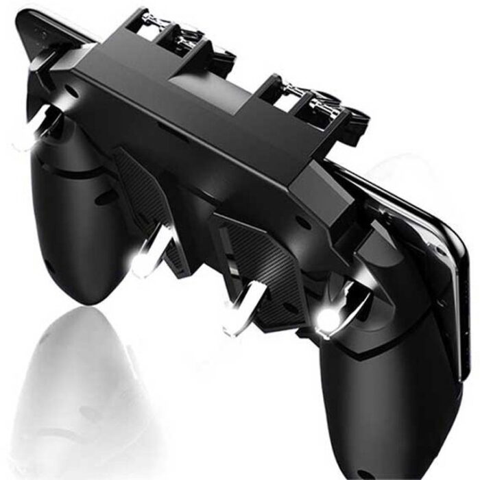 دسته بازی ممو PubG مدل AK-66 مشکی – مناسب برای گوشی‌های 4.7 تا 5.5 اینچ