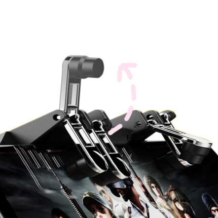 دسته بازی ممو PubG مدل AK-66 مشکی – مناسب برای گوشی‌های 4.7 تا 5.5 اینچ