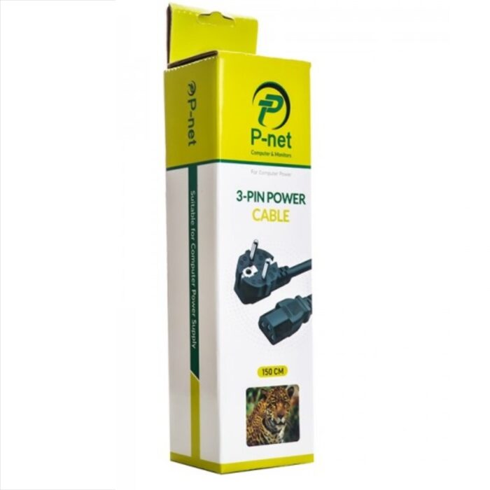 کابل برق کامپیوتر پی نت طول 1.5 متر سه پین استاندارد