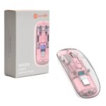 ماوس بیسیم لکو مدل WS215 با طراحی شفاف و نورپردازی RGB و اتصال بلوتوث و USB