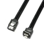 کابل ساتا (SATA) ایسوس دوتایی – بسته شامل دو کابل SATA3 با سرعت بالا، یک کابل صاف و یک زاویه‌دار، مناسب برای هارد، SSD و درایو نوری