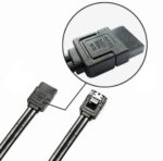 کابل ساتا (SATA) ایسوس دوتایی – بسته شامل دو کابل SATA3 با سرعت بالا، یک کابل صاف و یک زاویه‌دار، مناسب برای هارد، SSD و درایو نوری