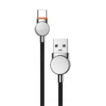 کابل فست شارژ بیسوس KU-02 کنفی نقره‌ای