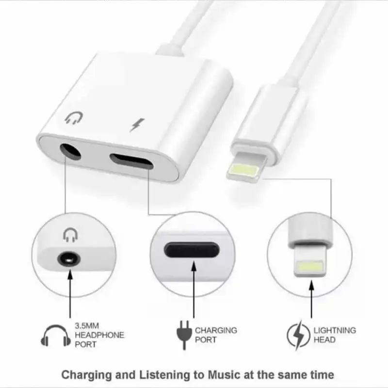 تبدیل شارژر و هندزفری آیفون مدل DP5 اورجینال