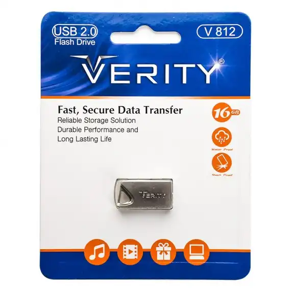 فلش وریتی 16 گیگ مدل V812 با بدنه فلزی