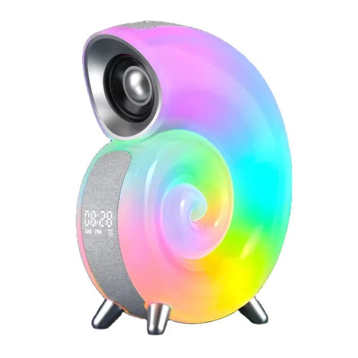 اسپیکر پرتابل و چراغ خواب مدل CONCH N63 RGB مدل حلزونی