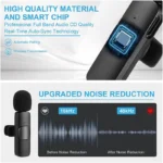 میکروفون بی‌سیم دو کاربره K9 مخصوص آیفون (Lightning)