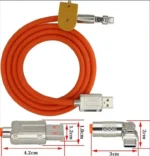 کابل شارژر گیمینگ تایپ سی 120 وات سری متحرک