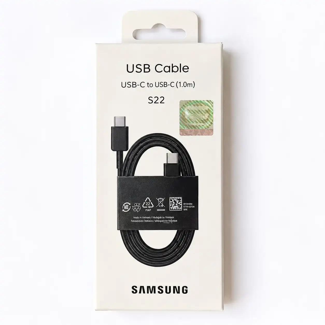 کابل شارژر سامسونگ دو سر Type-C مدل S22 اورجینال